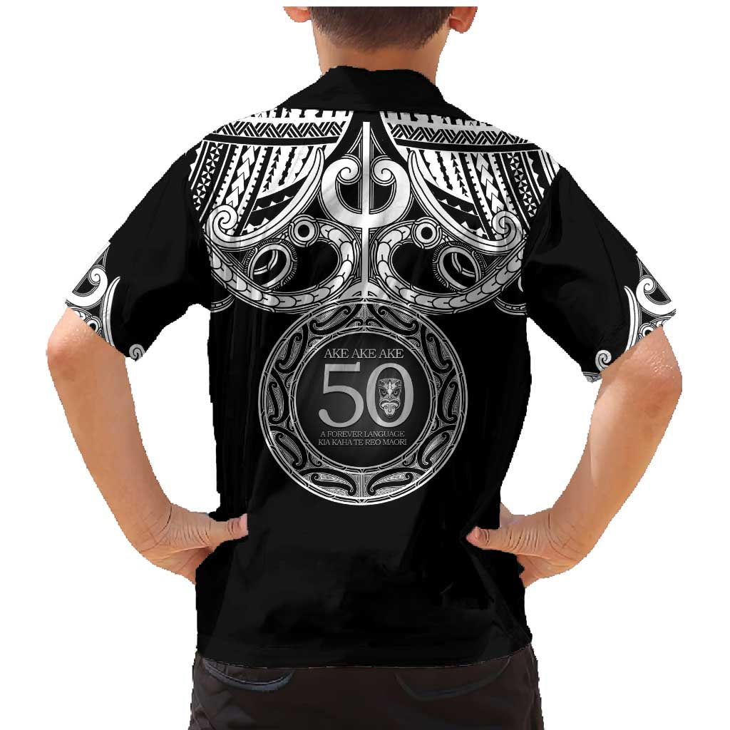 Kia Kaha Te Reo Maori New Zealand Family Matching Mermaid Dress and Hawaiian Shirt 50th Anniversary Ake Ake Ake LT14 - Polynesian Pride