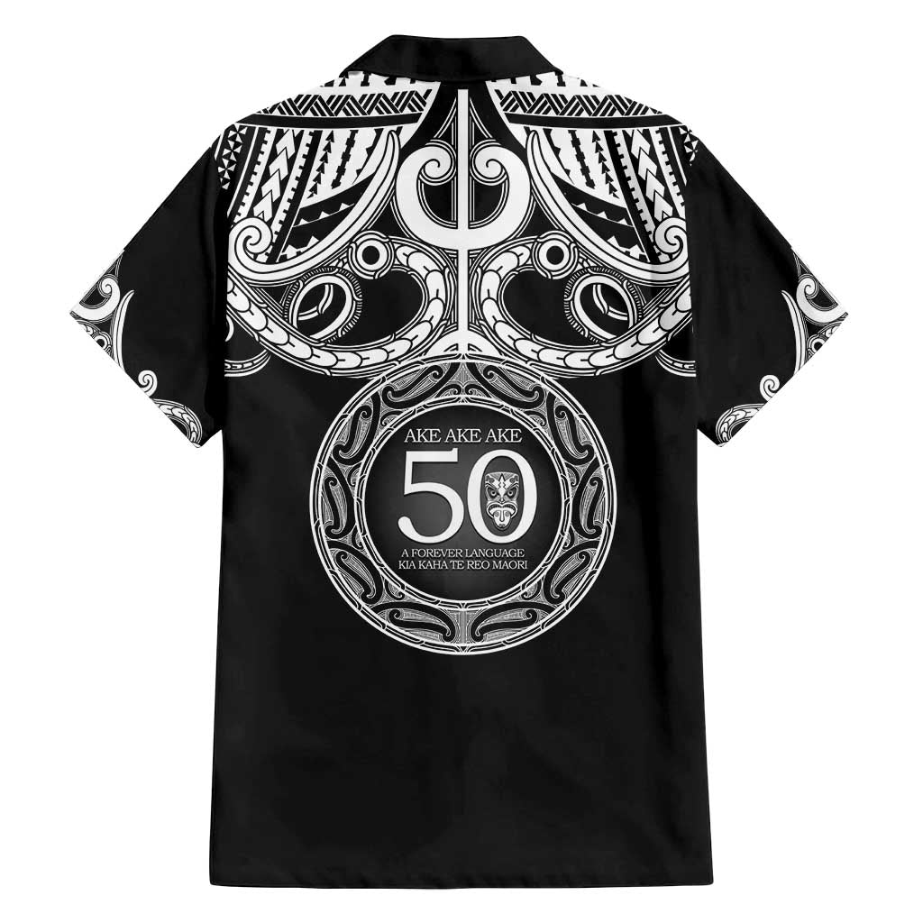 Kia Kaha Te Reo Maori New Zealand Family Matching Off Shoulder Maxi Dress and Hawaiian Shirt 50th Anniversary Ake Ake Ake LT14 - Polynesian Pride