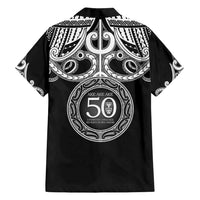 Kia Kaha Te Reo Maori New Zealand Family Matching Off Shoulder Maxi Dress and Hawaiian Shirt 50th Anniversary Ake Ake Ake LT14 - Polynesian Pride