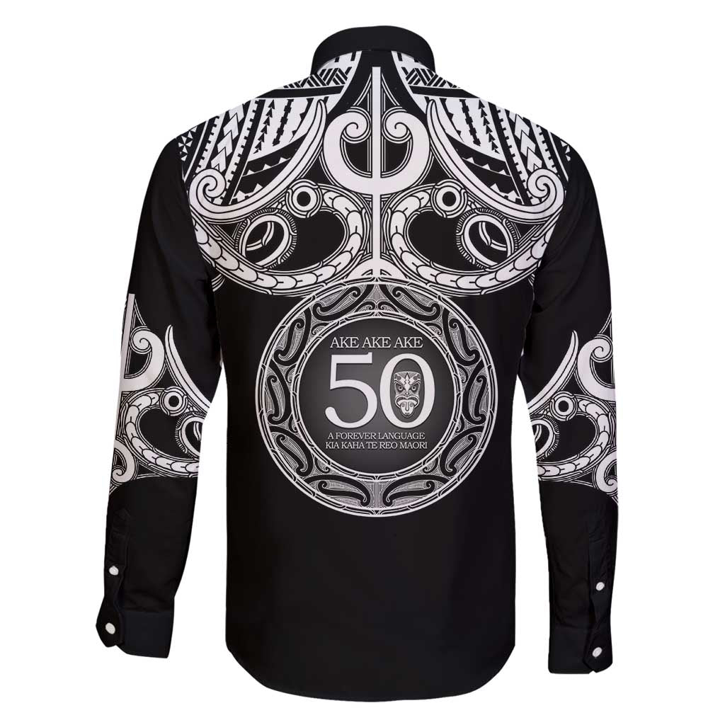 Kia Kaha Te Reo Maori New Zealand Family Matching Off Shoulder Short Dress and Hawaiian Shirt 50th Anniversary Ake Ake Ake LT14 - Polynesian Pride