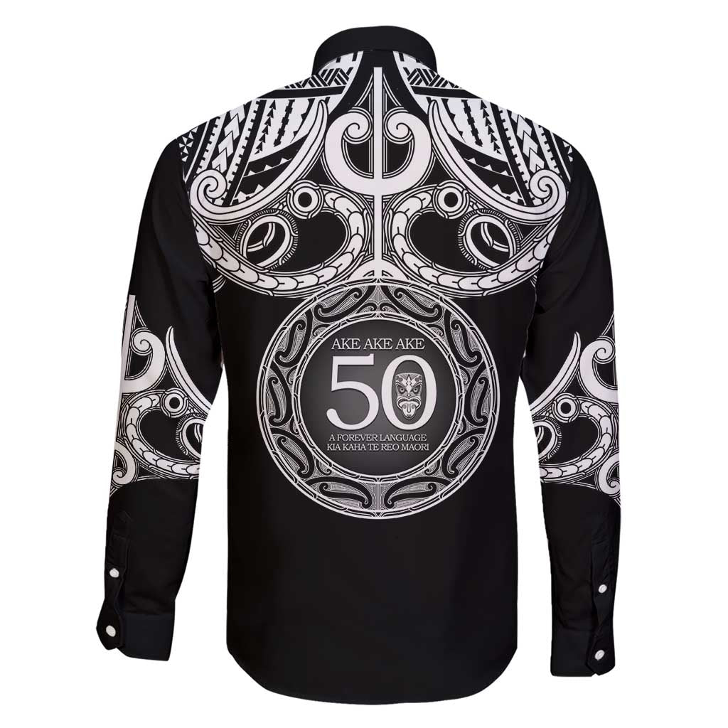 Kia Kaha Te Reo Maori New Zealand Family Matching Short Sleeve Bodycon Dress and Hawaiian Shirt 50th Anniversary Ake Ake Ake LT14 - Polynesian Pride