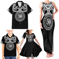 Kia Kaha Te Reo Maori New Zealand Family Matching Tank Maxi Dress and Hawaiian Shirt 50th Anniversary Ake Ake Ake LT14 - Polynesian Pride