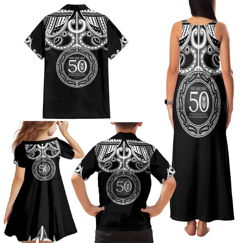 Kia Kaha Te Reo Maori New Zealand Family Matching Tank Maxi Dress and Hawaiian Shirt 50th Anniversary Ake Ake Ake LT14 - Polynesian Pride