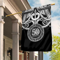 Kia Kaha Te Reo Maori New Zealand Garden Flag 50th Anniversary Ake Ake Ake LT14 House Flag Black - Polynesian Pride