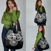 Kia Kaha Te Reo Maori New Zealand Grocery Bag 50th Anniversary Ake Ake Ake LT14 - Polynesian Pride