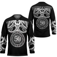 Kia Kaha Te Reo Maori New Zealand Hockey Jersey 50th Anniversary Ake Ake Ake LT14 - Polynesian Pride