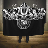 Kia Kaha Te Reo Maori New Zealand Hooded Blanket 50th Anniversary Ake Ake Ake LT14 - Polynesian Pride