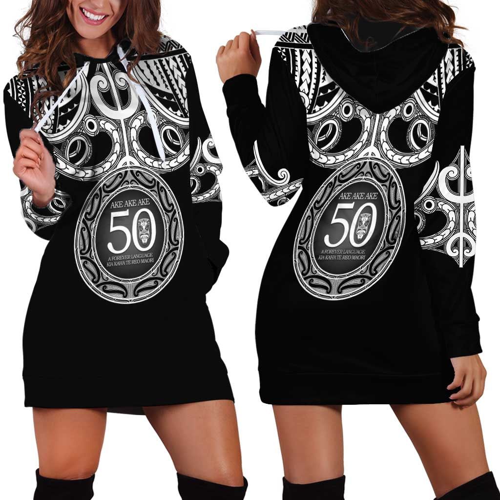 Kia Kaha Te Reo Maori New Zealand Hoodie Dress 50th Anniversary Ake Ake Ake LT14 - Polynesian Pride