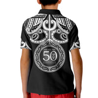 Kia Kaha Te Reo Maori New Zealand Kid Polo Shirt 50th Anniversary Ake Ake Ake LT14 - Polynesian Pride