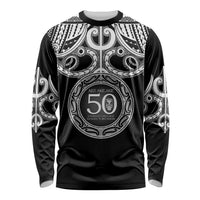 Kia Kaha Te Reo Maori New Zealand Long Sleeve Shirt 50th Anniversary Ake Ake Ake LT14 Unisex Black - Polynesian Pride