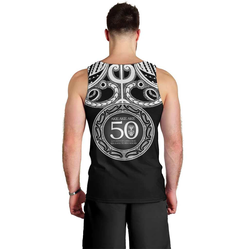 Kia Kaha Te Reo Maori New Zealand Men Tank Top 50th Anniversary Ake Ake Ake LT14 - Polynesian Pride