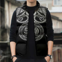 Kia Kaha Te Reo Maori New Zealand Sleeveless Puffer Jacket 50th Anniversary Ake Ake Ake - Polynesian Pride