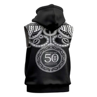 Kia Kaha Te Reo Maori New Zealand Sleeveless Zip Hoodie 50th Anniversary Ake Ake Ake LT14 - Polynesian Pride