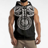 Kia Kaha Te Reo Maori New Zealand Sleeveless Zip Hoodie 50th Anniversary Ake Ake Ake LT14 - Polynesian Pride