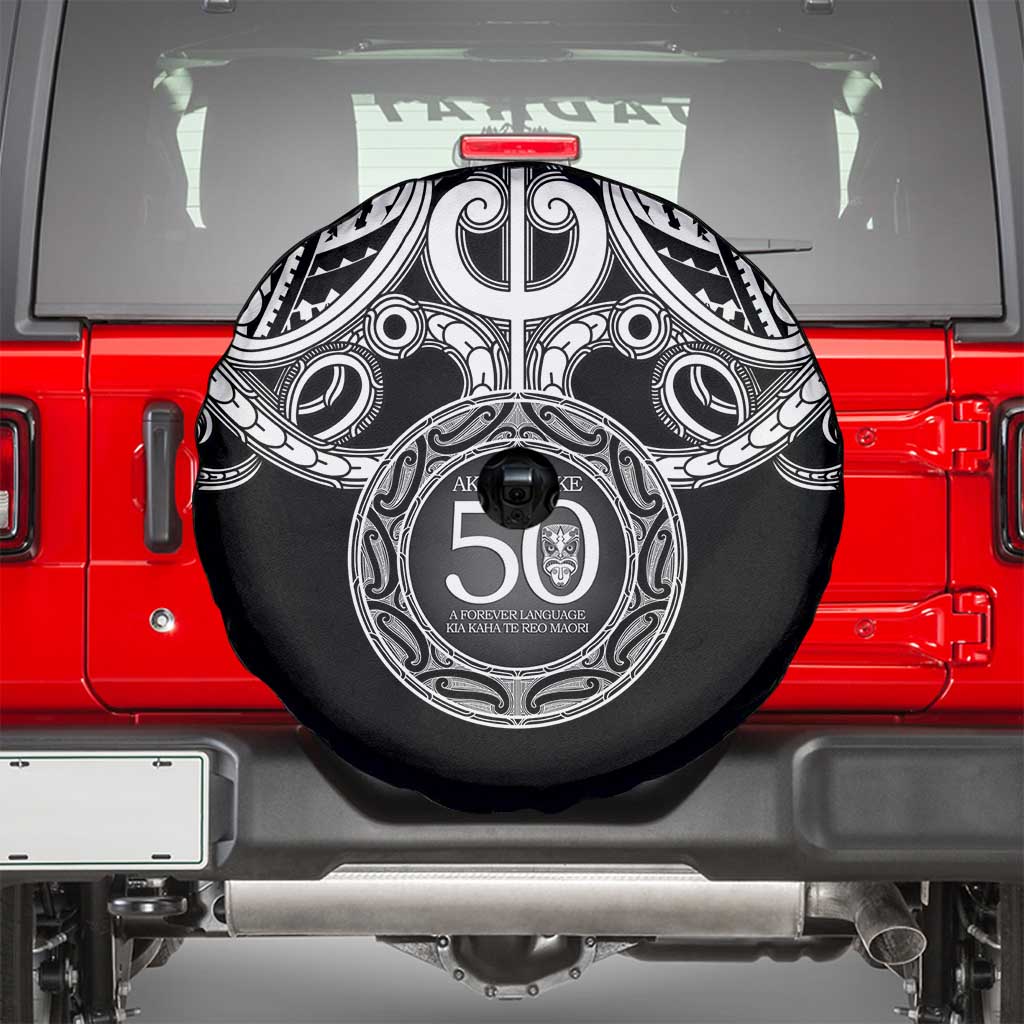 Kia Kaha Te Reo Maori New Zealand Spare Tire Cover 50th Anniversary Ake Ake Ake LT14 - Polynesian Pride