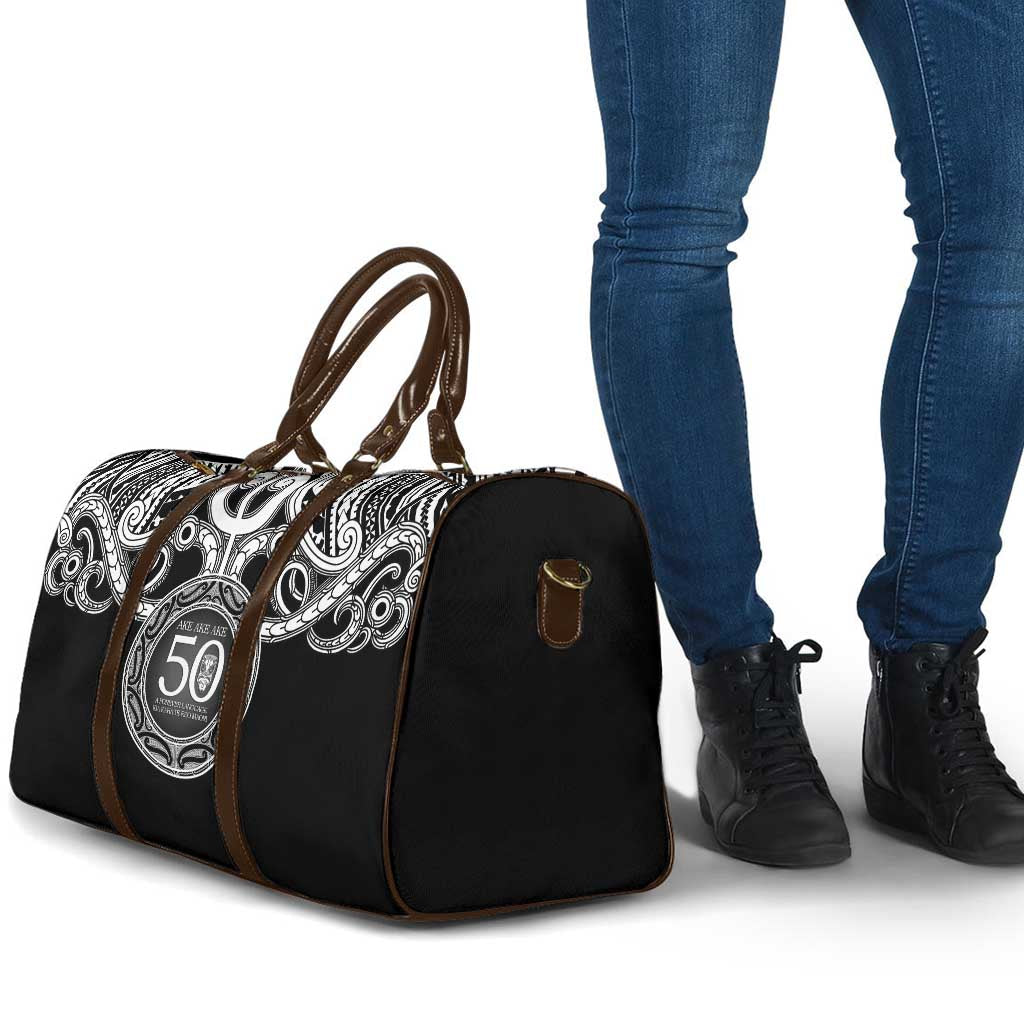 Kia Kaha Te Reo Maori New Zealand Travel Bag 50th Anniversary Ake Ake Ake LT14 - Polynesian Pride