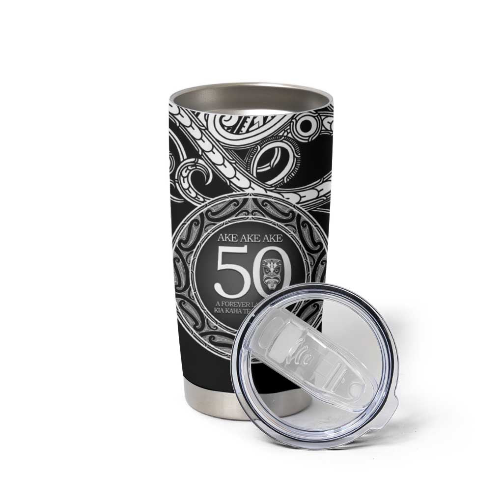 Kia Kaha Te Reo Maori New Zealand Tumbler Cup 50th Anniversary Ake Ake Ake LT14 - Polynesian Pride