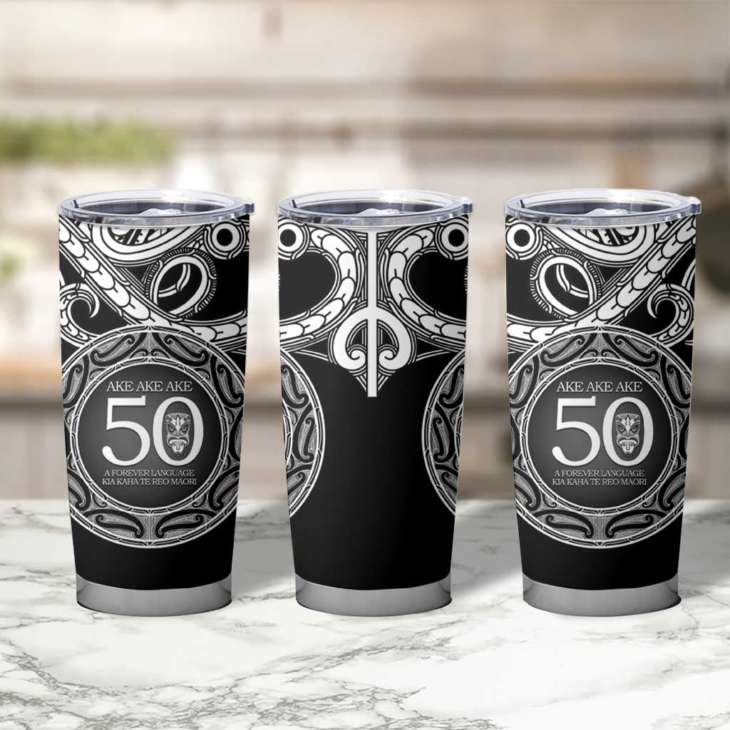 Kia Kaha Te Reo Maori New Zealand Tumbler Cup 50th Anniversary Ake Ake Ake LT14 - Polynesian Pride