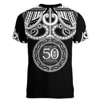 Kia Kaha Te Reo Maori New Zealand Women V-Neck T-Shirt 50th Anniversary Ake Ake Ake LT14 - Polynesian Pride