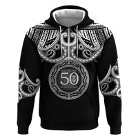 Kia Kaha Te Reo Maori New Zealand Zip Hoodie 50th Anniversary Ake Ake Ake LT14 Pullover Hoodie Black - Polynesian Pride