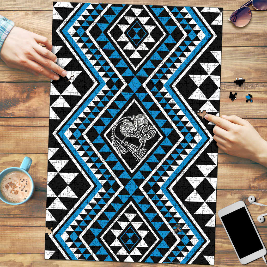 New Zealand Kikorangi Taniko Motifs Puzzle Maori Poi Dance Costume Inspired