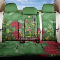 Kakapo New Zealand Christmas Back Car Seat Cover Meri Kirihimete Pohutukawa - Green Color LT14 One Size Green - Polynesian Pride