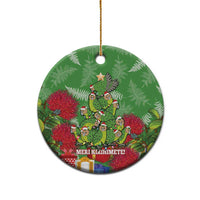 Kakapo New Zealand Christmas Ceramic Ornament Meri Kirihimete Pohutukawa - Green Color LT14 - Polynesian Pride