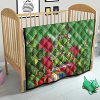 Kakapo New Zealand Christmas Quilt Meri Kirihimete Pohutukawa - Green Color LT14 - Polynesian Pride
