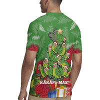 Kakapo New Zealand Christmas Rugby Jersey Meri Kirihimete Pohutukawa - Green Color LT14 - Polynesian Pride