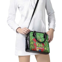 Kakapo New Zealand Christmas Shoulder Handbag Meri Kirihimete Pohutukawa - Green Color LT14 - Polynesian Pride