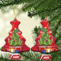 Kakapo New Zealand Christmas Ceramic Ornament Meri Kirihimete Pohutukawa - Red Color LT14 Christmas Tree Red - Polynesian Pride