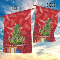 Kakapo New Zealand Christmas Garden Flag Meri Kirihimete Pohutukawa - Red Color LT14 - Polynesian Pride