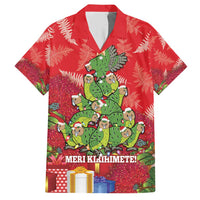 Kakapo New Zealand Christmas Hawaiian Shirt Meri Kirihimete Pohutukawa - Red Color LT14 Red - Polynesian Pride