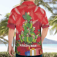 Kakapo New Zealand Christmas Hawaiian Shirt Meri Kirihimete Pohutukawa - Red Color LT14 - Polynesian Pride