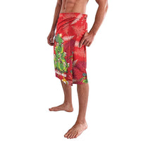 Kakapo New Zealand Christmas Lavalava Meri Kirihimete Pohutukawa - Red Color LT14 - Polynesian Pride