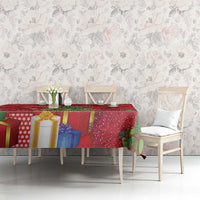 Kakapo New Zealand Christmas Tablecloth Meri Kirihimete Pohutukawa - Red Color LT14 - Polynesian Pride