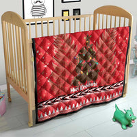 Kiwi New Zealand Christmas Quilt Meri Kirihimete Silver Fern - Red Color LT14 - Polynesian Pride