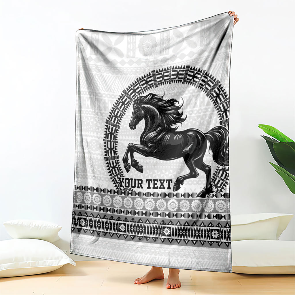 Fiji Nadroga Rugby Personalised Blanket Go Stallions Fijian Tapa LT14 - Polynesian Pride