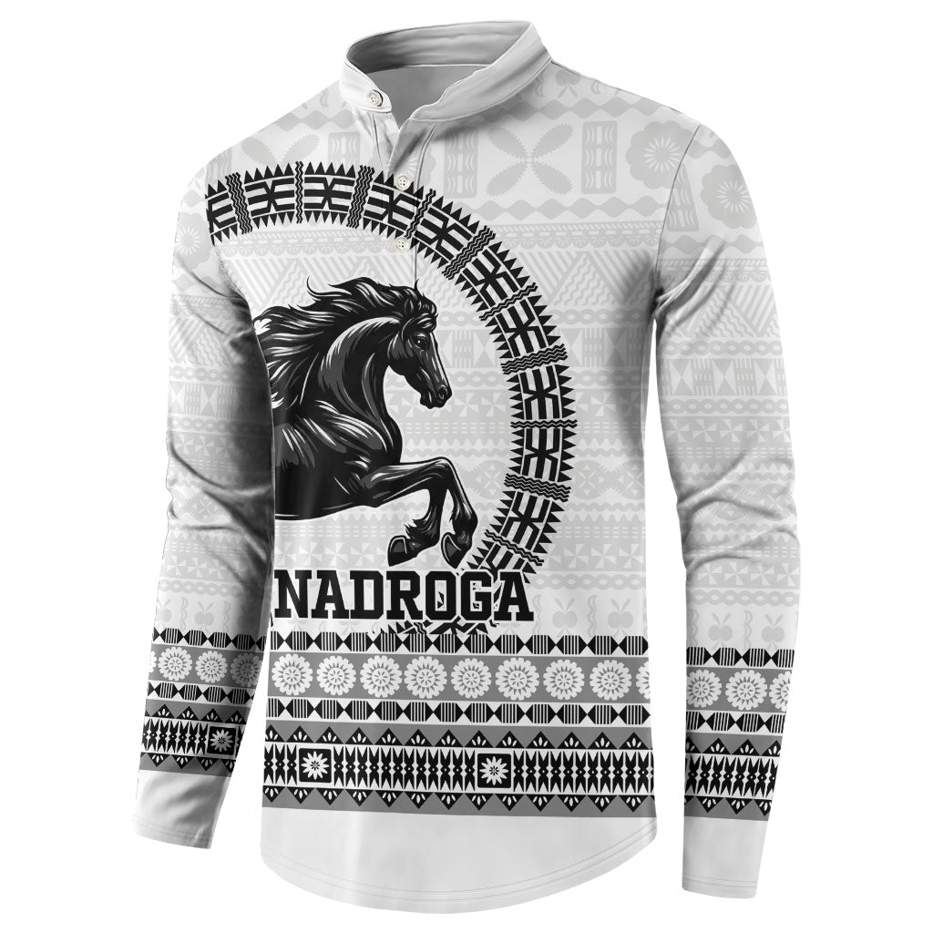 Fiji Nadroga Rugby Personalised Button Sweatshirt Go Stallions Fijian Tapa LT14 - Polynesian Pride
