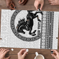 Fiji Nadroga Rugby Personalised Puzzle Go Stallions Fijian Tapa LT14 - Polynesian Pride
