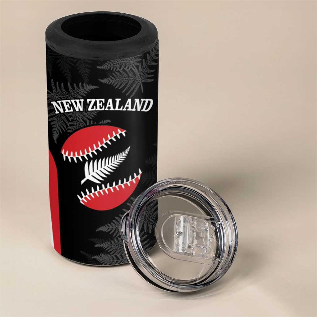 Personalised New Zealand Silver Fern Softball 4 in 1 Can Cooler Tumbler Go Aotearoa LT14 - Polynesian Pride