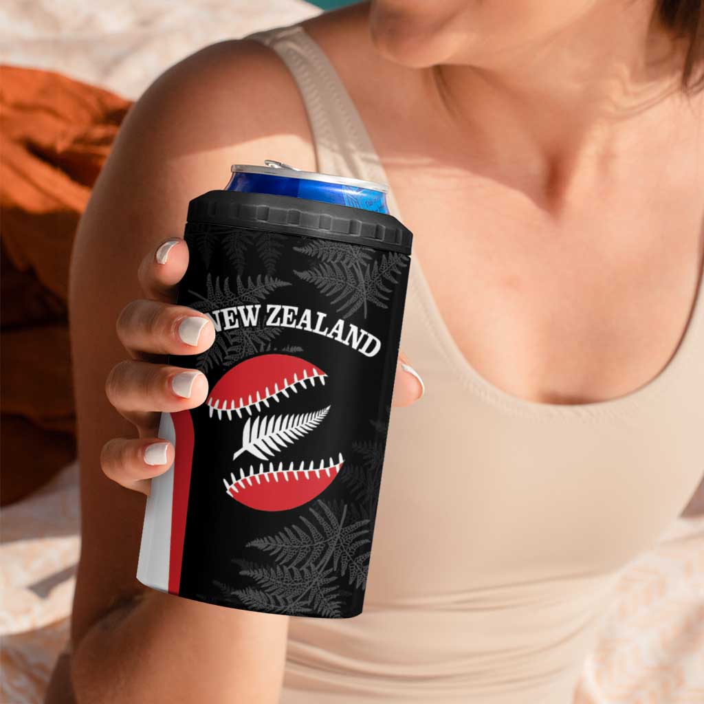 Personalised New Zealand Silver Fern Softball 4 in 1 Can Cooler Tumbler Go Aotearoa LT14 - Polynesian Pride
