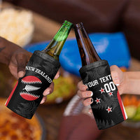 Personalised New Zealand Silver Fern Softball 4 in 1 Can Cooler Tumbler Go Aotearoa LT14 - Polynesian Pride
