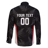 Custom New Zealand Silver Fern Softball Family Matching Off The Shoulder Long Sleeve Dress and Hawaiian Shirt Go Aotearoa LT14 - Polynesian Pride