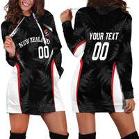 Custom New Zealand Silver Fern Softball Hoodie Dress Go Aotearoa LT14 - Polynesian Pride