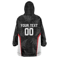 Custom New Zealand Silver Fern Softball Wearable Blanket Hoodie Go Aotearoa LT14 - Polynesian Pride