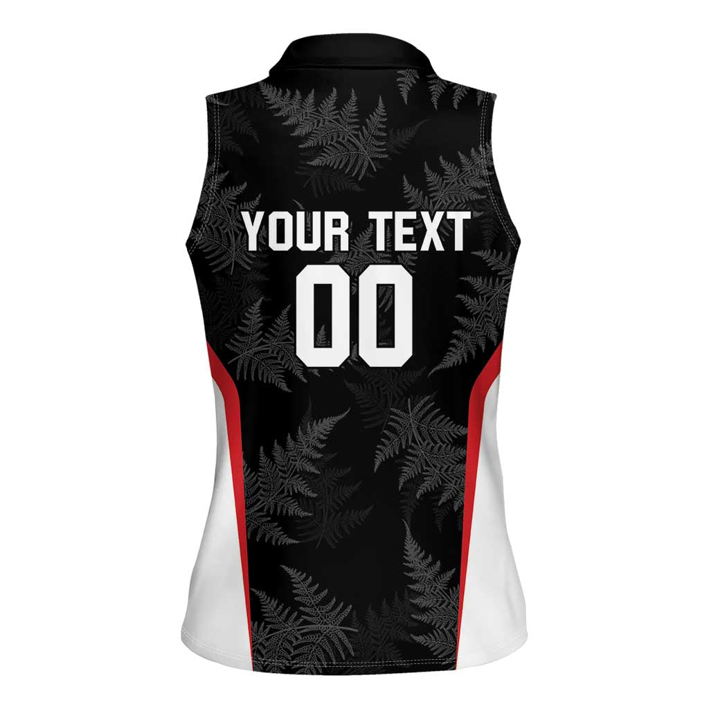 Custom New Zealand Silver Fern Softball Women Sleeveless Polo Shirt Go Aotearoa LT14 - Polynesian Pride