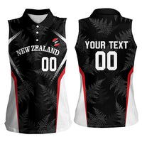 Custom New Zealand Silver Fern Softball Women Sleeveless Polo Shirt Go Aotearoa LT14 - Polynesian Pride