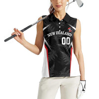Custom New Zealand Silver Fern Softball Women Sleeveless Polo Shirt Go Aotearoa LT14 - Polynesian Pride