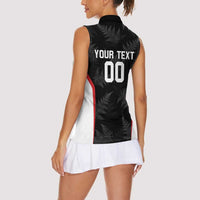 Custom New Zealand Silver Fern Softball Women Sleeveless Polo Shirt Go Aotearoa LT14 - Polynesian Pride